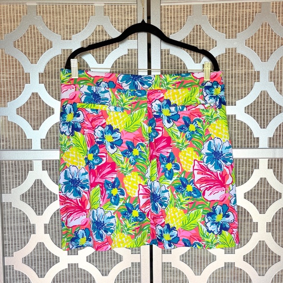 Rafaella Floral Women's Skort - Pink, Blue, Yellow - Picture 5 of 8
